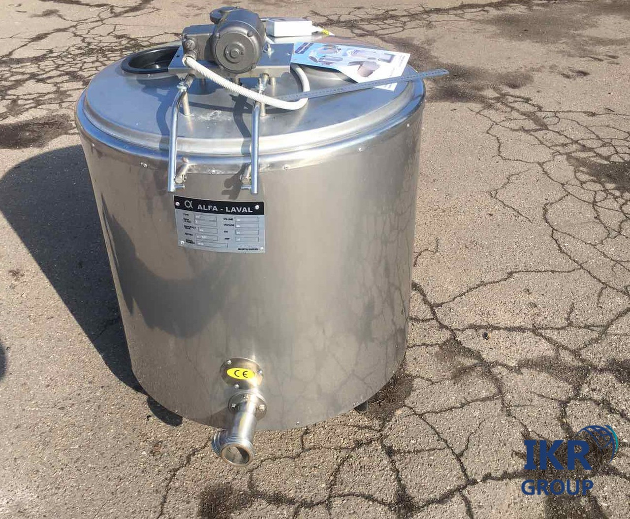 Володжувач молока/охолоджувач молока, води, соку Alfa Laval на 200 літрів б/у - Зображення 3