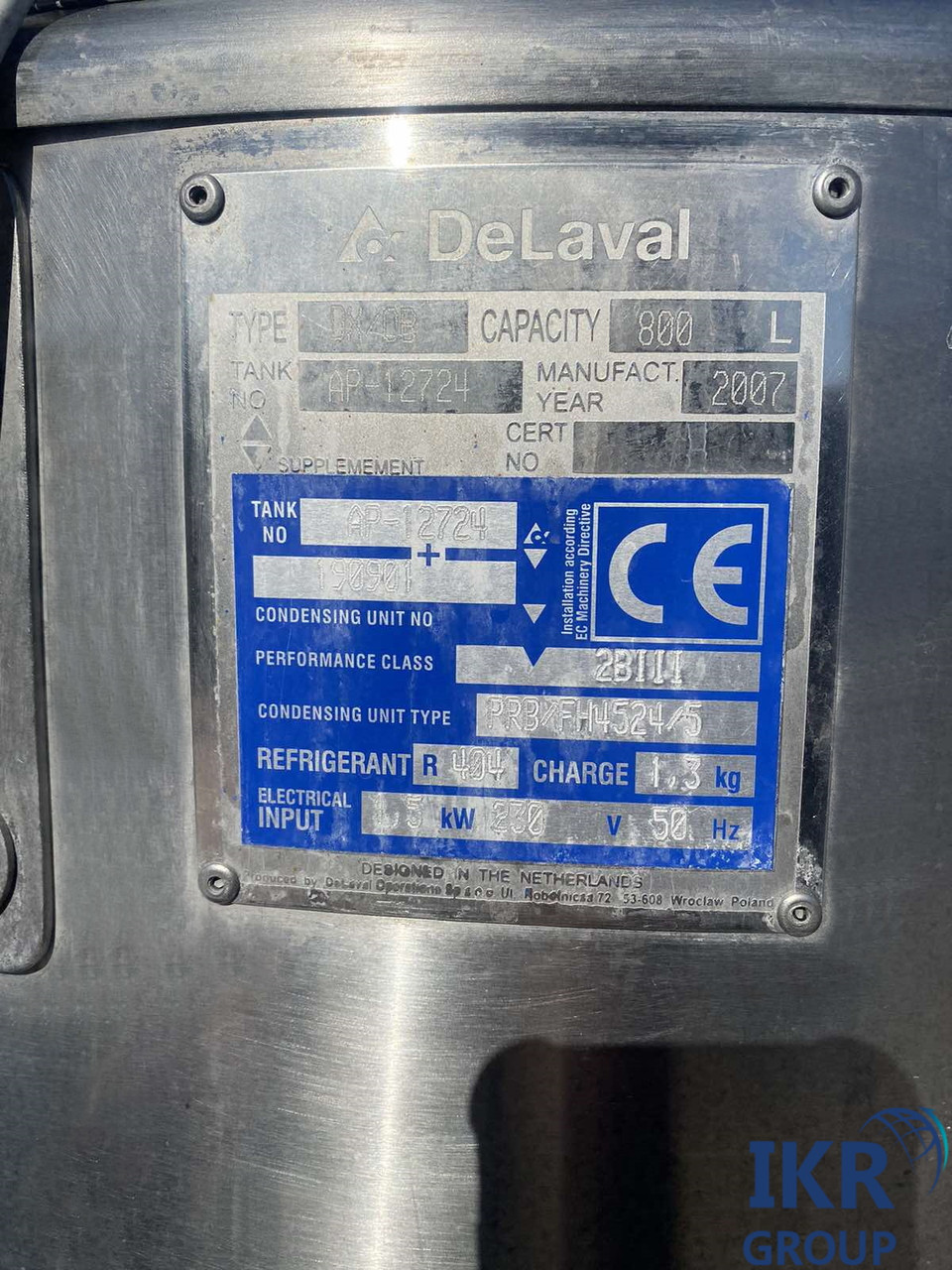 Охолоджувач молока 800л DeLaval відкритого типу - Зображення 5